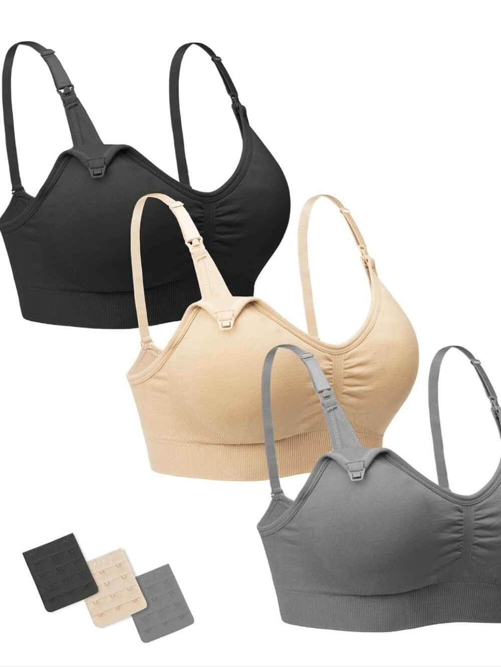 Stelle Seamless Nursing Bras Bundle LARGE